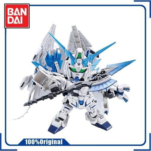BANDAI PB Limit SD BB Warrior Perfect Unicorn Gundam Assembly Model Action Toy Figures Gifts for Children