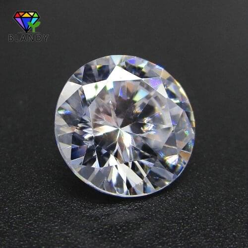 White Cubic Zirconia Stone Hot Sale AAAAA 1000pcs/lot 2.0mm Round Shape Brilliant Cut White CZ Stone For Jewelry Wax Setting