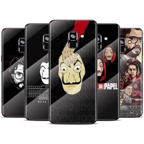 La casa de papel TV For Samsung Note 20 10 9 8 Ultra Lite Plus 5G A70 A50 A40 A30 A20 A10 Tempered Glass Phone Case
