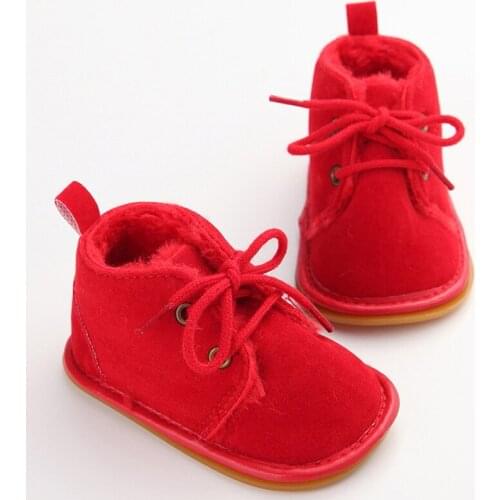 Baby Winter Boots Infant Girls Boys Baby Snow Booties Toddler Fur Warm Boots arrival Style Little Kids Strappy Shoes