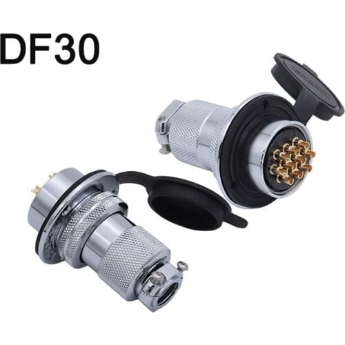 DF30 Aviation Socket Plug 30M GX30 Formal 2 3 4 5 6 7 8 10 Pin Electrical Connector Male Socket & Female Plug