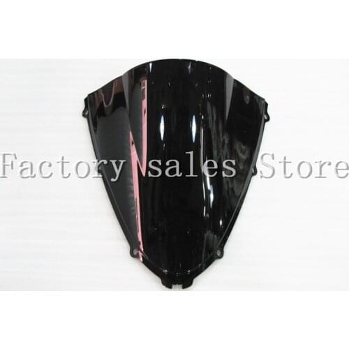 For Kawasaki Ninja ZX14R ZX-14R ZZR1400 ZZR 1400 2006 2007 2008 black Windshield WindScreen Double Bubble 06 07 08