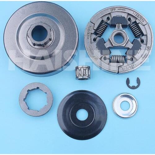 3/8"-7T Clutch Drum Rim Sprocket Kit For Stihl MS441 MS460 MS440 044 046 Chainsaw Washer Cover Clip Replacement Parts