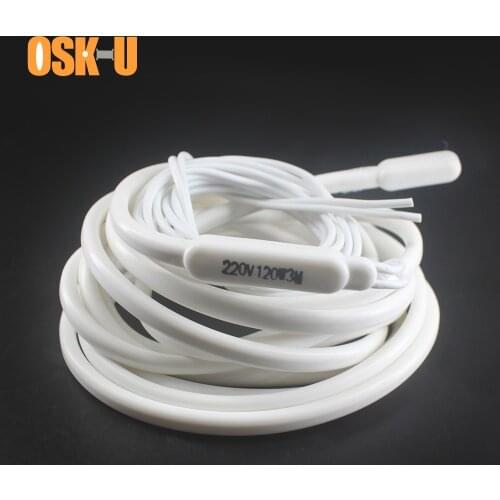 Silicon Heater Wire Constant Temperature 220V 1/1.5/2/2.5M length Anti-freezing Electric Heater Element for Drain Pipe