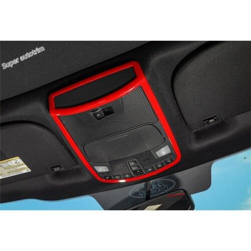 Lapetus Front Seat Top Up Roof Reading Lights Lamp Frame Cover Trim Fit For Ford F150 2016 2017 2018 ABS Accessories Interior