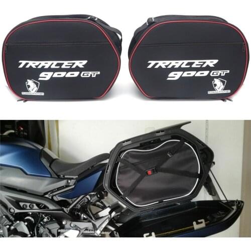 Motorcycle Luggage Bags Black Expandable Inner Bags PANNIER LINER BAGS For YAMAHA TRACER 900GT TRACER 900GT CITY 2018 2019
