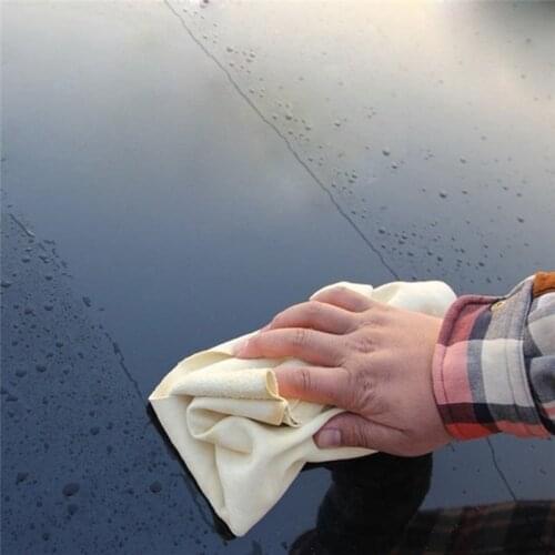 Natural Chamois Leather Car Cleaning Cloth Genuine Leather Wash Suede Absorbent Quick Dry Towel Streak Free Lint Free 5 Size