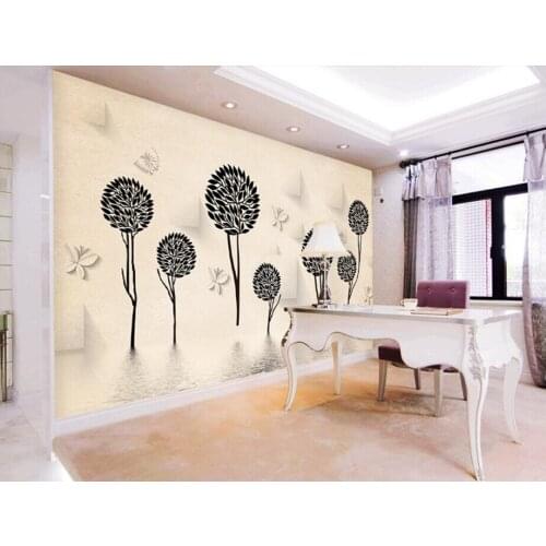 Custom papel DE parede 3 d, Abstract tree,3D stereoscopic wallpaper for living room backdrop bedroom embossed wallpaper