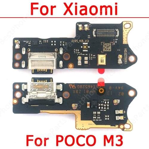 Original Charge Board For Xiaomi Mi Poco M3 Charging Port Ribbon Socket Usb Connector Replacement Repair Plate Spare Parts