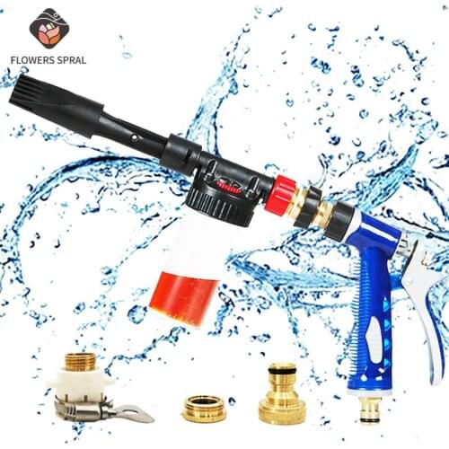 2021 Multifunctional Garden Watering Spray Gun High Pressure Household Sprinkler Foam Car Wash Nozzle Spray Gun Watering Tool