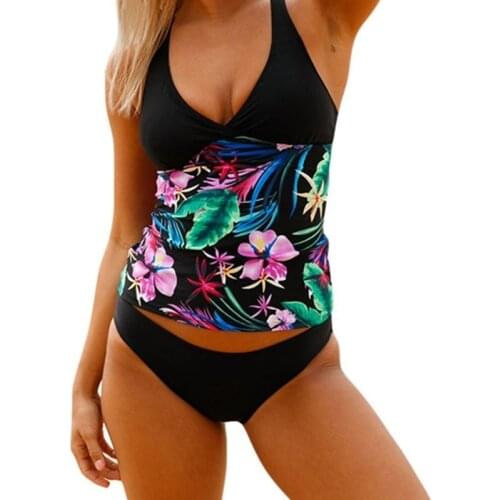 Maternity Beach Swimwear Two Piece Women Bathing Suit Sets Printing Bikini Swimwear Sexy Tankinis Swimsuits For Pregnant Women