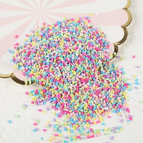 100g Mixed Polymer Clay Sprinkles for Crafts Fake Candy Dessert Toys Fluffy DIY Tiny Cute Klei Accessories Nail Art Decoration