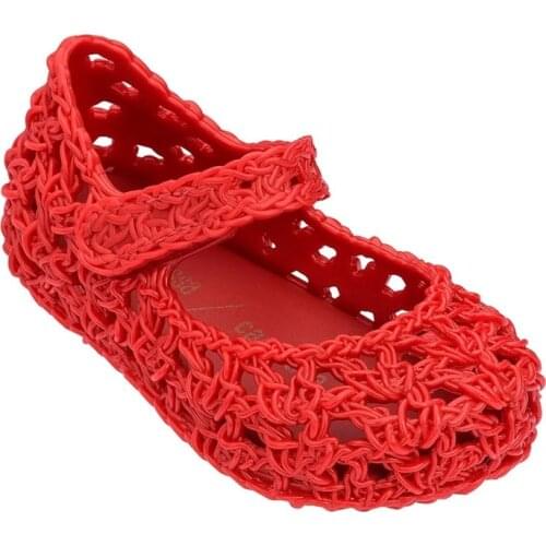 Sandals for Baby Girls Summer Hollow Weaving Beach Shoes Solid Jelly Children Shoes Casual Sandalias Breathable Suitable 2021