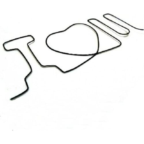 WireGram Memory Metal I LOVE U Magic Tricks Memory Iron Wire Magia Magician Close Up Street Illusions Gimmick Mentalism Comedy