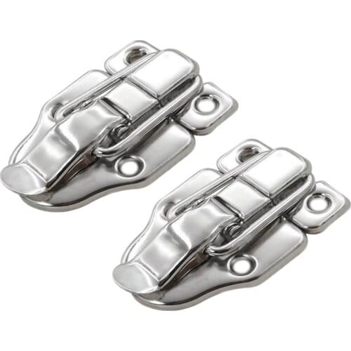 1 Pair Of Tool Box Latch Sturdy Stainless Steel Boxes Lock With Screws