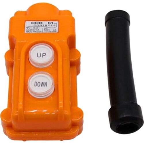 1pc COB61 Hoist Push Button Switch Control Station 2 Ways UP