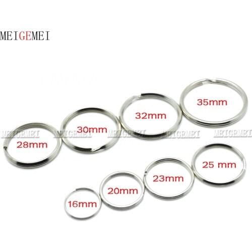 10pcs Metal O Ring Openable Keyring Key Chain Leather Belt Buckle Dog Chain Snap Clasp Clip Bag Parts Accessories