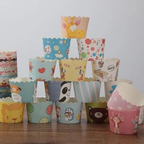 50Pcs Cupcake Paper Cup For Wedding Party Caissettes Cupcake Liner Baking Cup Tray Cake Pastry Wrapper Case
