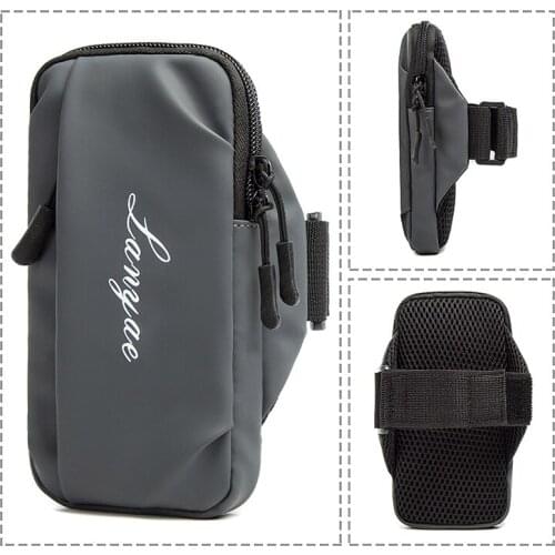 7 inch Large Capacity Running Arm Band Bag For iPhone 13 12 Pro Max Outdoor Waterproof GYM Sports Phone Pouch Cover For Samsung