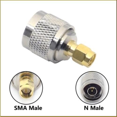 100PCS WIFI antenna Adapter N Male Plug to SMA Male Plug Straight RF Connector Adapter