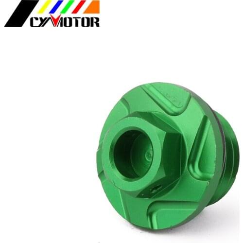Motorcycle CNC Aluminum Engine Oil Dipstick Filter Plugs For KDX KX KLX CR CRF YZ YZF WR RM Raptor 60 65 80 85 125 250 300 450