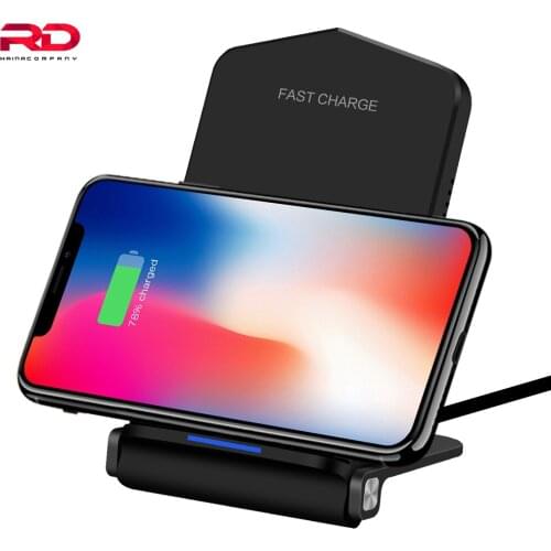 Fast Wireless Charger Foldable Wireless Charging Pad for Samsung Galaxy S9/S9+/S8/S8+/S7/S7Edge/Note 8, For iPhone 8/X/8 Plus