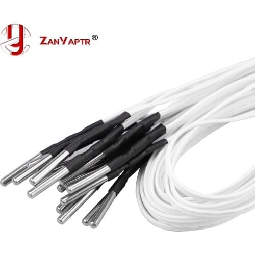 3D Printer Parts 1M/2M HT-NTC100K Thermistor Temperature Sensor for High Temperature Filament 350 Degrees