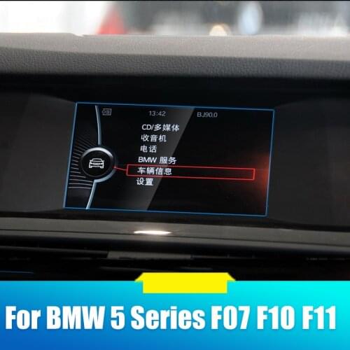 For BMW F07 F10 F11 F18 5 Serie 2010-2016 Tempered Glass Car GPS Navigation Screen Protector Film LCD Display Protective Sticker