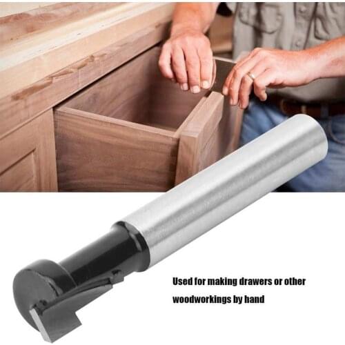 Hard Alloy Milling Cutter Woodworking Milling Cutter 1/4 Shank Hard Alloy 6X5/6 Keyhole Knife Cutter Bit Slab Flattening Router