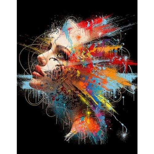 GATYZTORY 60x75cm Frame Diy Painting By Numbers Abstract Woman Figure Paint By Numbers On Canvas Acrylic Diy Gift