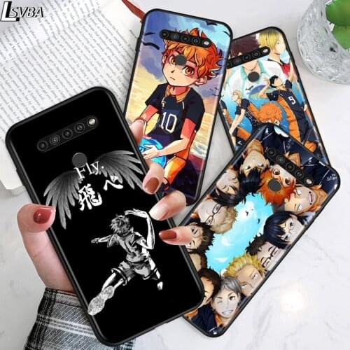 Haikyuu Anime for LG G8 G8S G8X V30 V35 V40 V50 V60 ThinQ Q60 K40 K50 K51 K61 K71 K92 K62 Soft Black Phone Case