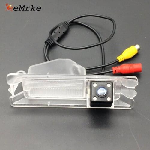 EEMRKE 4 LED Car Camera HD CCD Night Vision Rear View Backup Parking Camera for Renault Sandero Hatchback / CLIO II Hatchback