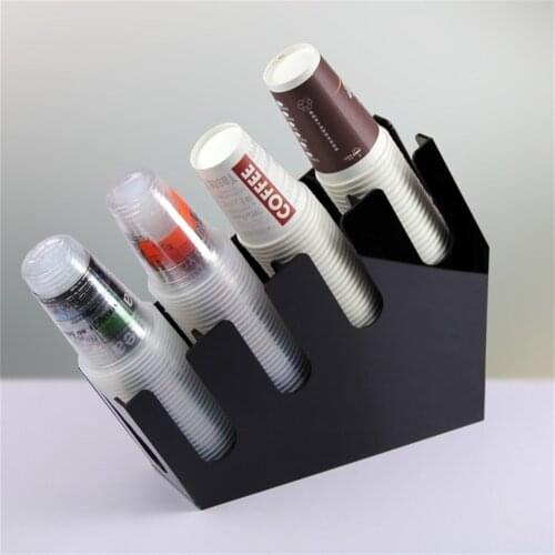 Paper Cup Storage Box Cup Shelf Coffee Shop Tea Shop Paper Cup Display Stand Acrylic Cup Holder Bar Counter Top Storage Rack