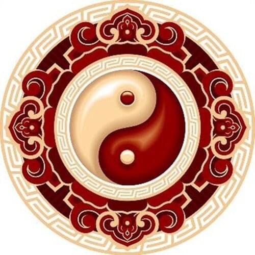 Yin and yang Taiji gossip round carpet Taoist practice cushion bedroom Antiskid mat Carpets living room bedside custom Area Rugs