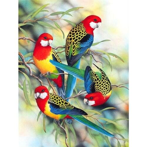 LaoJieYuan 5D DIY birds Diamond Painting Full Square Round Diamond embroidery Cross stitch Diamond crystal Wall decoration