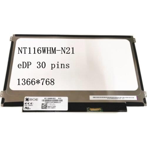 Matrix display for Acer ES1-131 N15Q3 NT116WHM-N21 1366*768 eDP 30 Pins Laptop LCD Screen panel replacement