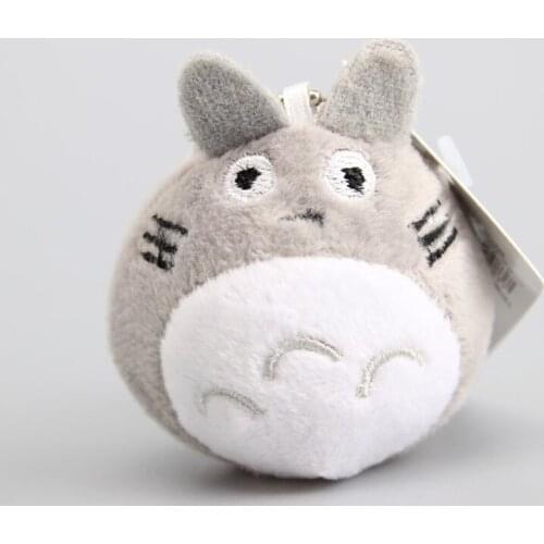 Cute 10 pcs/Lot My Neighbor Totoro Plush Keychain Kawaii Soft Small Pendant Kids Gift 6 CM