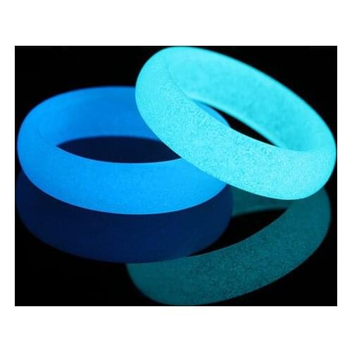 Fashion Luminous Stone Ring Mens and Womens Tail Rings Color Changing Finger Anniversary Party Gift