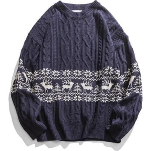 Fashion British Sweater Street Style Pullover Autumn Winter Couples Lazy Casual Knitted Sweater Clothes 2021 New