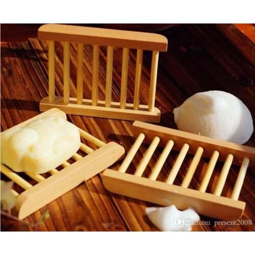 Fashional Bathroom Soap Tray Handmade Wood Dish Box Wooden Soap Dishes As Holder Home Accessories