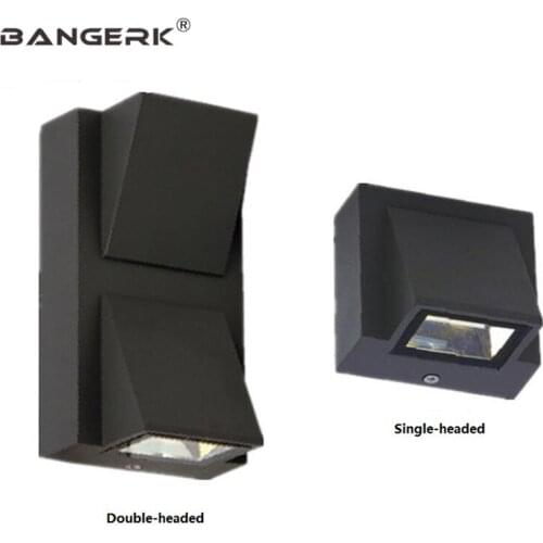 Outdoor Waterproof Wall Lamps COB 3W 6W LED Porch Lights Up Down Modern Wall Sconce Lamp Garden Courtyard Aluminum Lighting