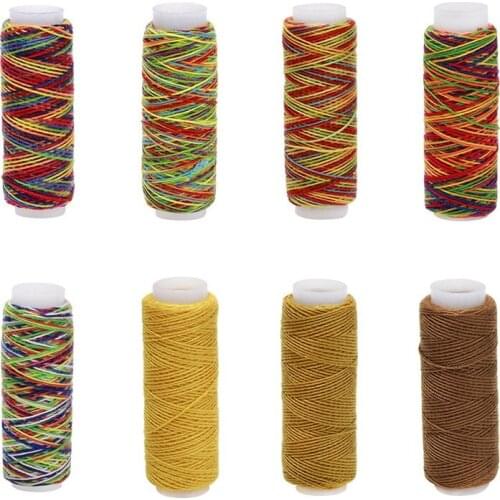 1Pcs 50M 203# DIY Handmade Sewing Thread Special Line Sewing Wax Flat Lines Waxed Thread Kitchen Utensils Home Gift 2019NEW Hot