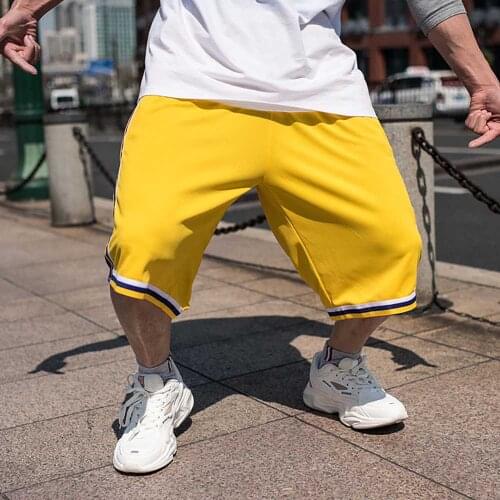 New Fashion Sportswear Hiphop Shorts Men Casual Beachshorts Straight Loose Baggy Harem Shorts Plus Size 4XL Streetwear Clothing
