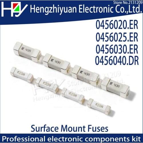 Hzy Disposable fuse 0456020.ERG 0456025ER 0456030.ERG 0456040DR Fuse Chip 40A 60V SMD Solder Pad Ceramic cULus 20A 25A 30A