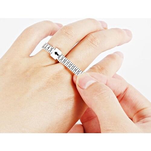 Essential Supplies Ring Sizer UK/US Official British/American Finger Measure Gauge For Men Womens Sizes Ring Jewelry Measurer