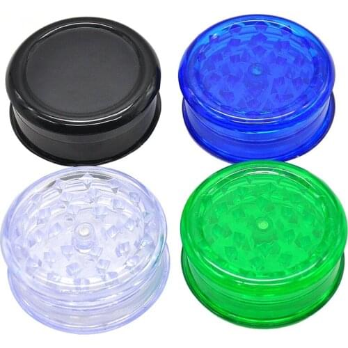 63mm 3 Layers Plastic Weed Grinder Tobacco Herb Crusher Grass Grinders with Storage Case Spice Crushers Hand Miller