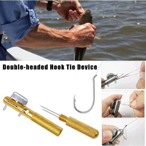 Fishing Knot Tying Tool Metal Fishhook Tie Tool