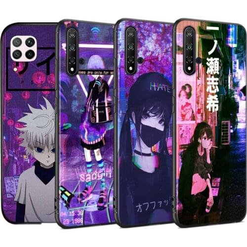 Vaporwave Glitch Anime Silicone Soft Cover For Huawei Nova 7i 7SE 6SE 5T 5i 5Z 5 4 4E 3 3i 3E 2 2i Pro Lite Phone Case