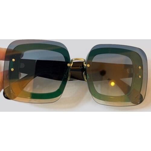 Fashion Sunglasses Women Rimless Vintage Retro Acetate Luxury Brand Sun Glasses For Female Eyeglasses Oculos De Sol