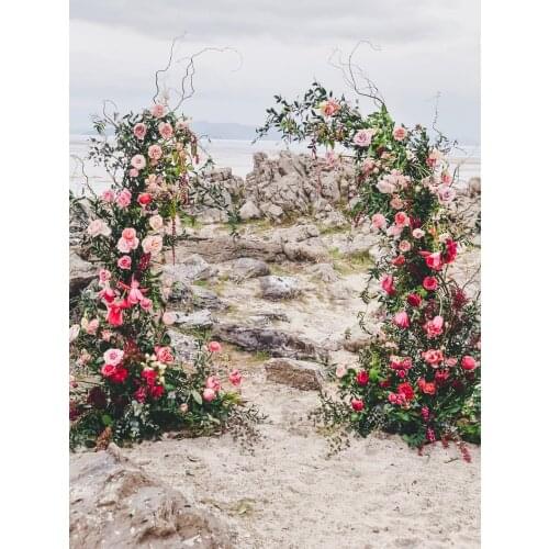 Wedding backdrop stand/ copper color stand / Floral pillars / copper arch / copper color pedestal